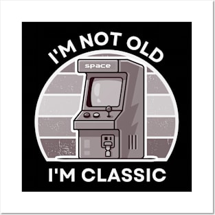 I'm not old, I'm Classic | Arcade | Retro Hardware | Vintage Sunset | '80s '90s Video Gaming Posters and Art